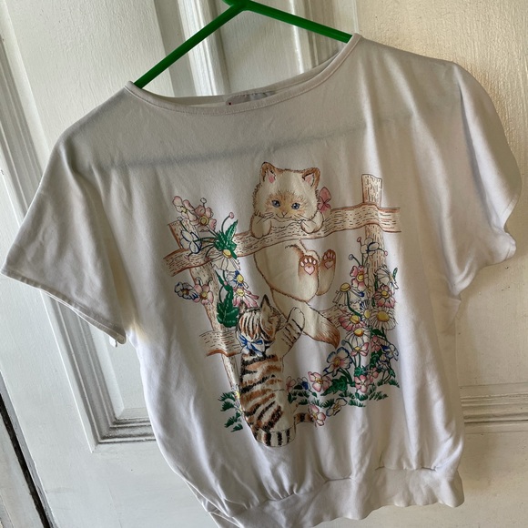 Vintage kitty cat top - Picture 3 of 7